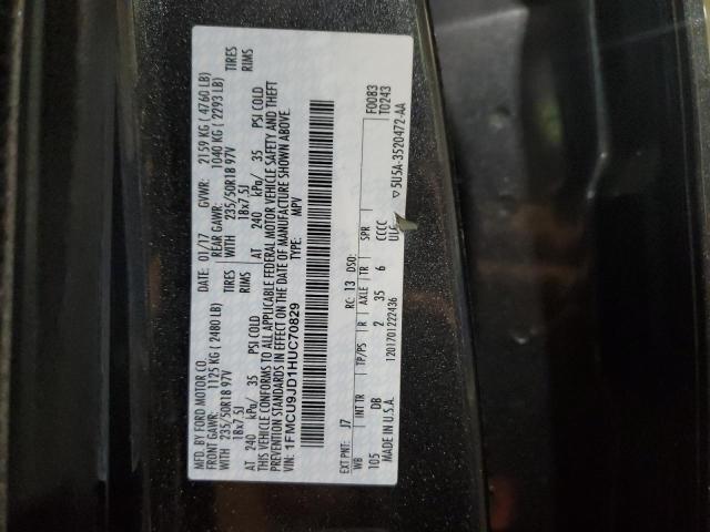 2017 FORD ESCAPE TIT 1FMCU9JD1HUC70829