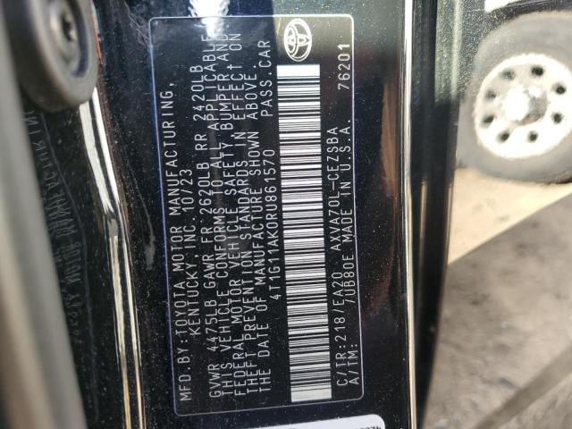 2024 TOYOTA CAMRY 4T1G11AK0RU861570