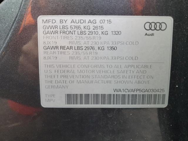 WA1CVAFP5GA030425 2016 AUDI Q5, photo no. 13