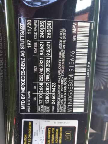 2021 MERCEDES-BENZ GLC 43 4MA - W1N0G6EB0MF915676