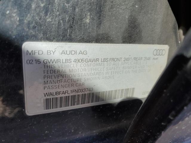 VIN WAUBFAFL1FN033743 2015 Audi A4, Premium no.12