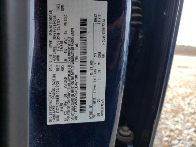 2018 FORD F250 SUPER 1FT7W2BT5JEB47130