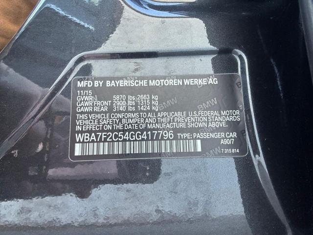 2016 BMW 750I XDRIV WBA7F2C54GG417796