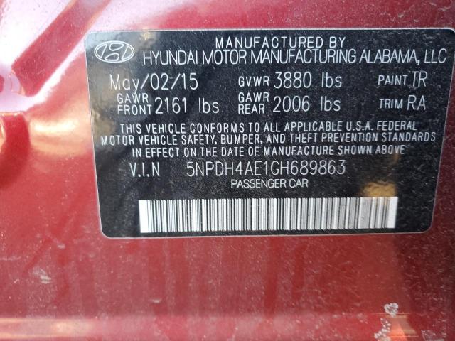 2016 HYUNDAI ELANTRA SE - 5NPDH4AE1GH689863