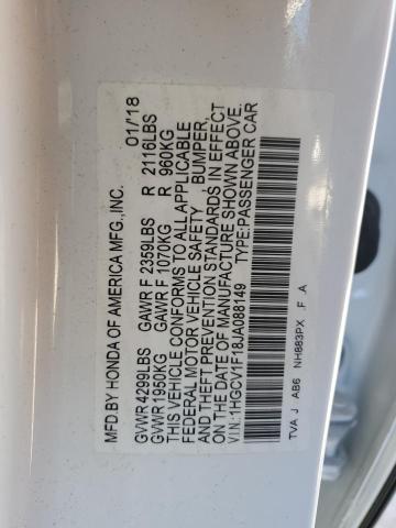 2018 HONDA ACCORD LX 1HGCV1F18JA088149
