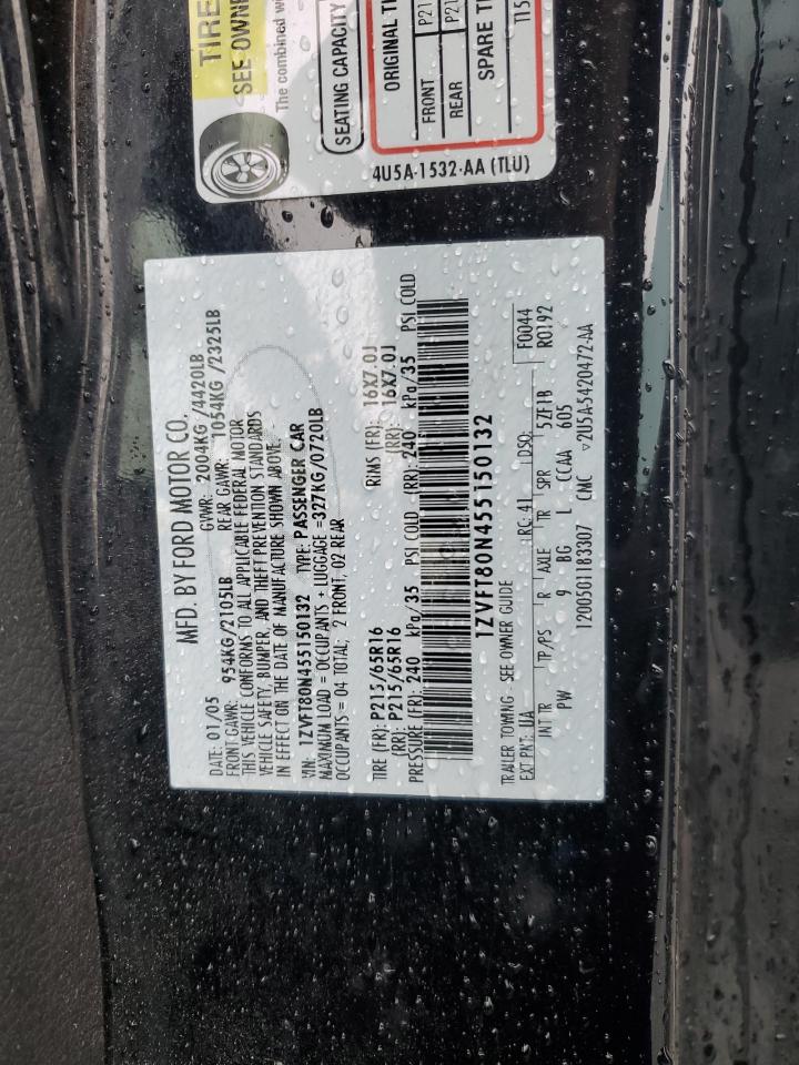 1ZVFT80N455150132 2005 Ford Mustang