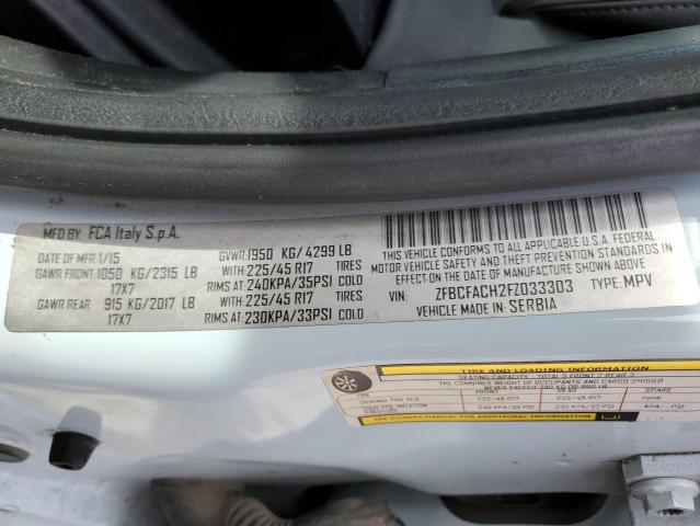 2015 FIAT 500L LOUNG ZFBCFACH2FZ033303
