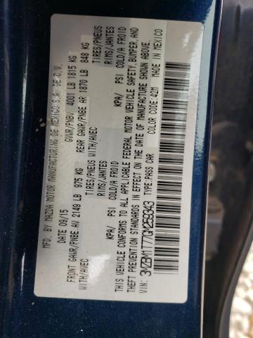 2016 MAZDA 3 SPORT 3MZBM1T77GM259343