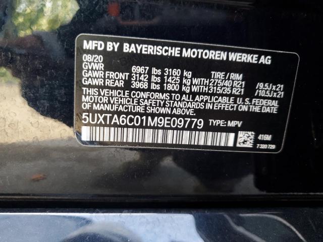 5UXTA6C01M9E09779 2021 BMW X5, photo no. 12