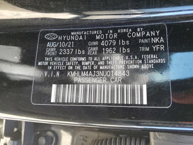 2022 HYUNDAI ELANTRA BL - KMHLM4AJ3NU014843