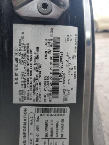 2016 Ford Mustang VIN: 1FATP8UH2G5299694 Lot: 41670864