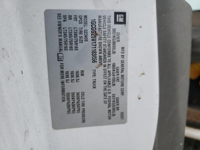 2007 Chevrolet Express G2500 VIN: 1GCGG25V171183066 Lot: 38755584