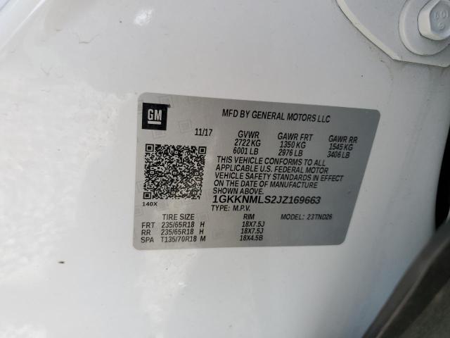 2018 GMC ACADIA 1GKKNMLS2JZ169663