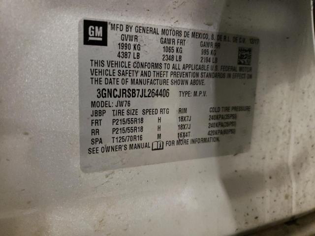 2018 CHEVROLET TRAX PREMI 3GNCJRSB7JL264406