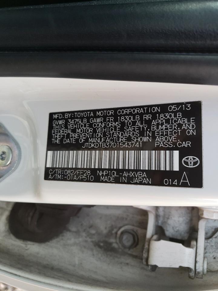 JTDKDTB37D1543741 2013 Toyota Prius C