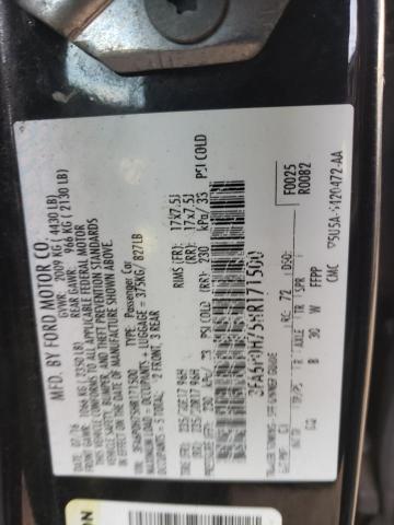 VIN 3FA6P0H75HR171500 2017 Ford Fusion, SE no.12