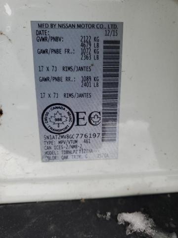 2016 NISSAN ROGUE S - 5N1AT2MV8GC776197