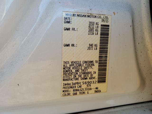 2015 NISSAN ALTIMA 2.5 1N4AL3AP9FC569032