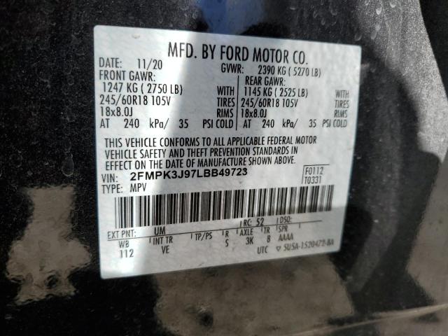 2FMPK3J97LBB49723 2020 FORD EDGE - Image 13