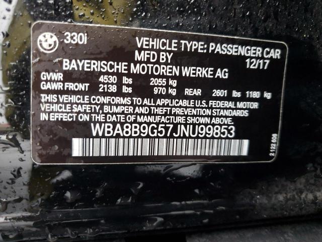 2018 BMW 330 I - WBA8B9G57JNU99853