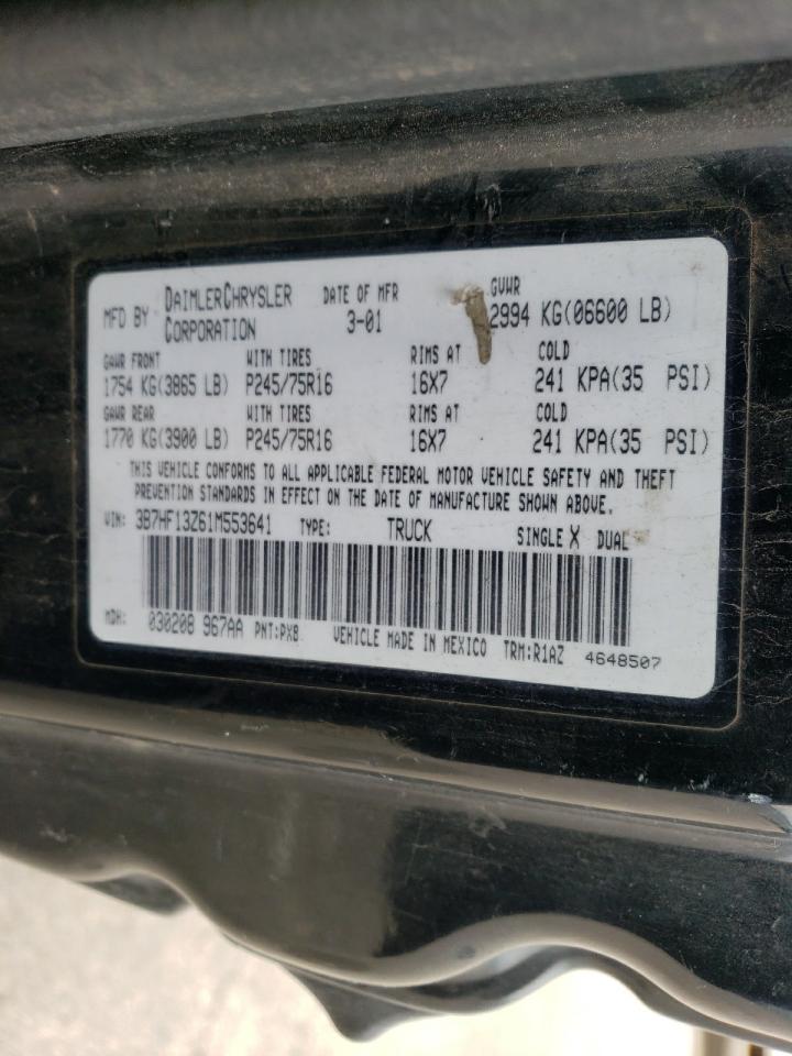 Lot #3045905681 2001 DODGE RAM 1500