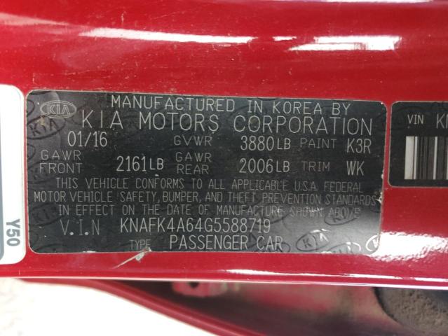 2016 KIA FORTE LX KNAFK4A64G5588719
