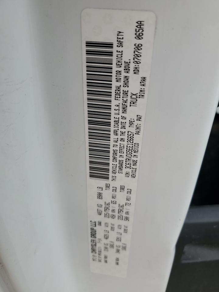 3C6TRVDG5EE126657 2014 Ram Promaster 2500 2500 High