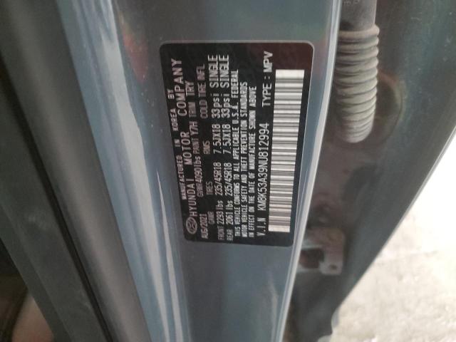 2022 HYUNDAI KONA KM8K53A39NU812994