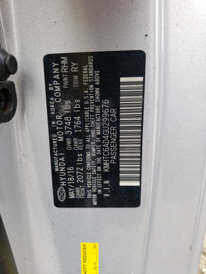 KMHTC6AD4GU299676 2016 Hyundai Veloster