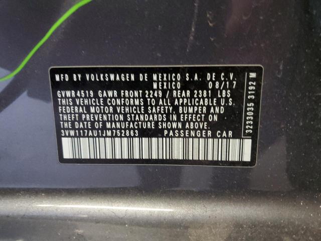 2018 VOLKSWAGEN GOLF SPORT - 3VW117AU1JM752863