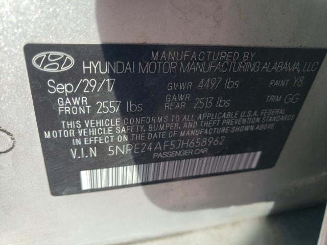 2018 HYUNDAI SONATA SE 5NPE24AF5JH658962