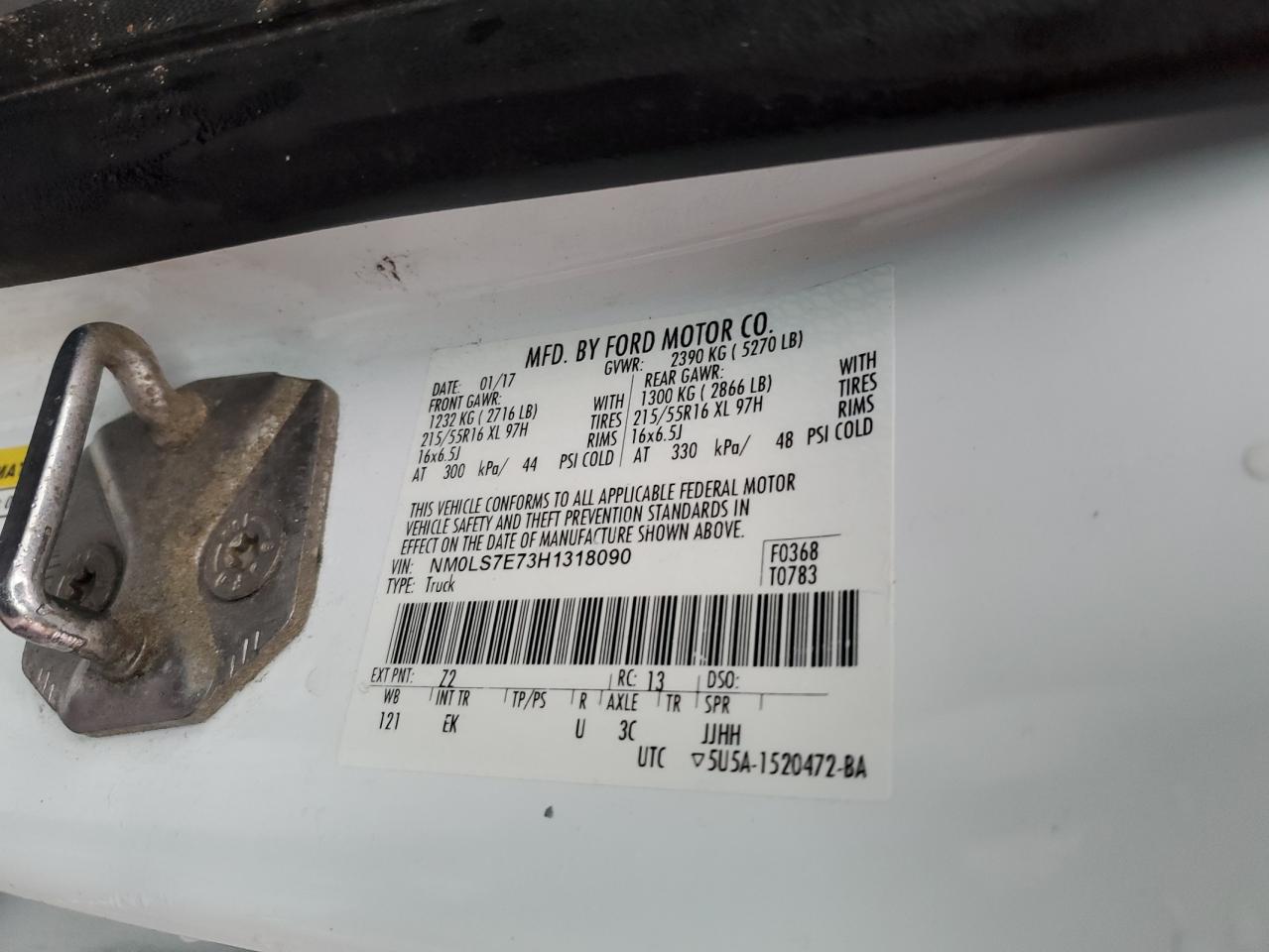 NM0LS7E73H1318090 2017 Ford Transit Connect Xl