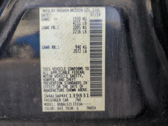 2015 NISSAN ALTIMA 2.5 - 1N4AL3AP4FC139831