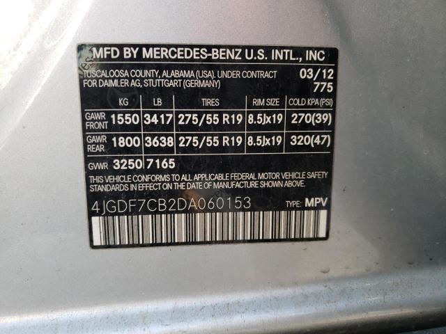 Lot #2339886252 2013 MERCEDES-BENZ GL 450 4MA salvage car