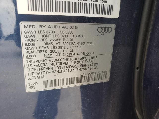 WA1LGAFE6FD020735 2015 AUDI Q7, photo no. 13