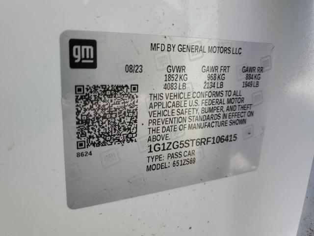 2024 CHEVROLET MALIBU RS 1G1ZG5ST6RF106415