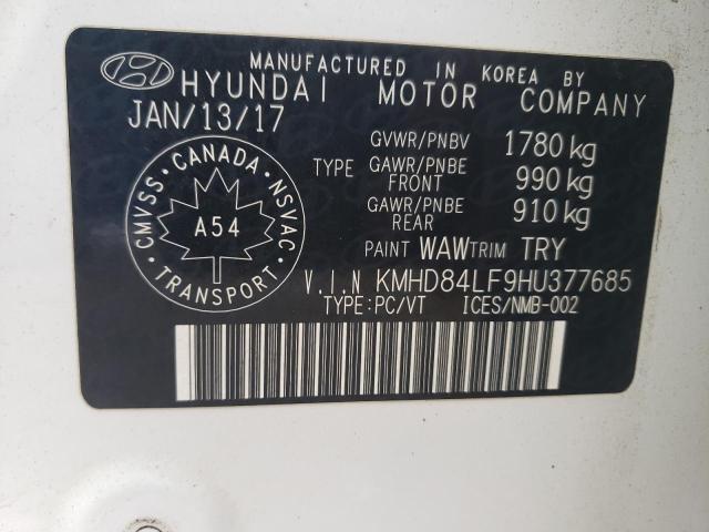 2017 HYUNDAI ELANTRA SE - KMHD84LF9HU377685
