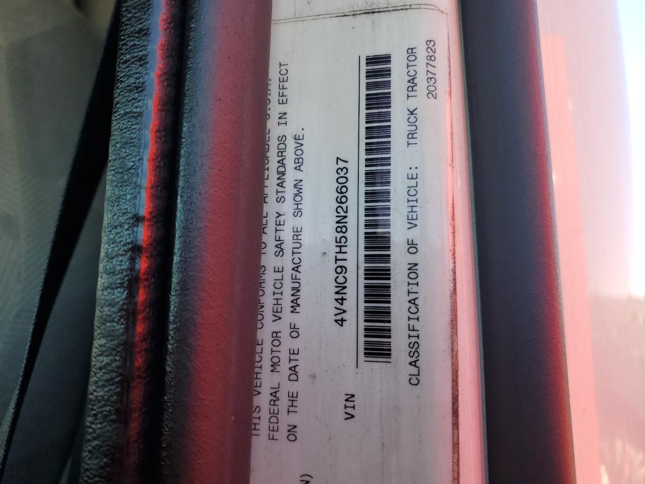 4V4NC9TH58N266037 2008 Volvo Vn Vnl