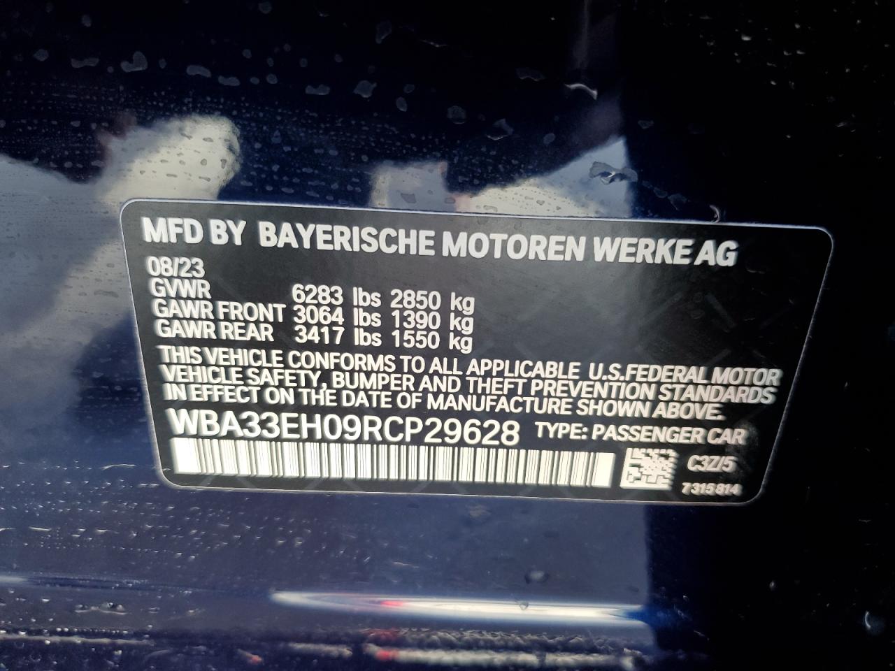 WBA33EH09RCP29628 2024 BMW 740 Xi