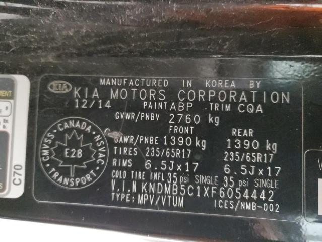 2015 KIA SEDONA LX - KNDMB5C1XF6054442