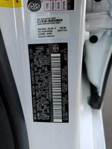 2022 TOYOTA MIRAI LE JTDAAAAAXNA006761