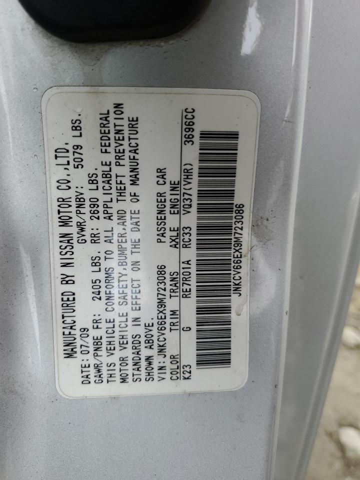 JNKCV66EX9M723086 2009 Infiniti G37 Base