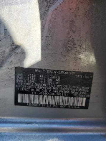 2017 SUBARU IMPREZA PR 4S3GKAD66H3625753