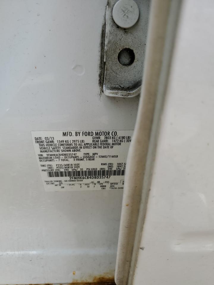 2fmhk6c84dbd35747 2FMHK6C84DBD35747 2013 Ford Flex Sel