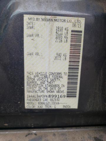 2015 NISSAN ALTIMA 2.5 1N4AL3AP3FN899169