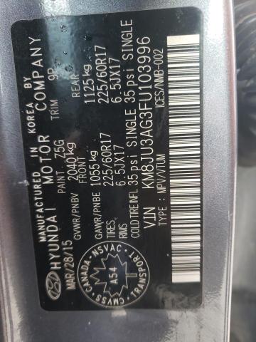 2015 HYUNDAI TUCSON LIM - KM8JU3AG3FU103996