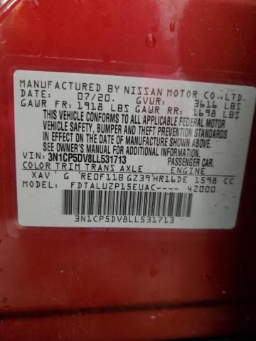 2020 NISSAN KICKS SR - 3N1CP5DV8LL531713