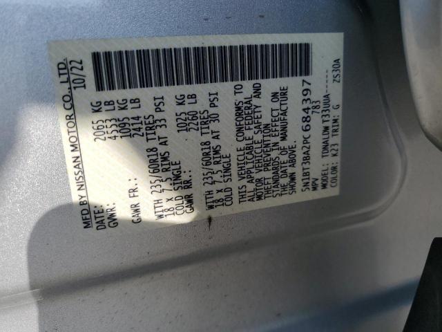 2023 NISSAN ROGUE SV 5N1BT3BA2PC684397