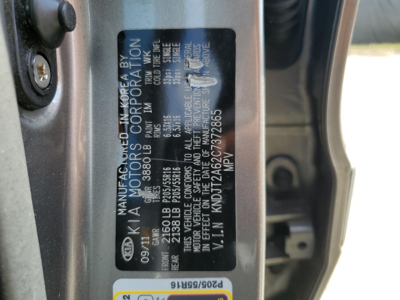 KNDJT2A62C7372865 2012 Kia Soul +