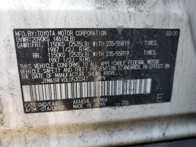 2020 TOYOTA RAV4 XLE P JTMA1RFV0LD530247